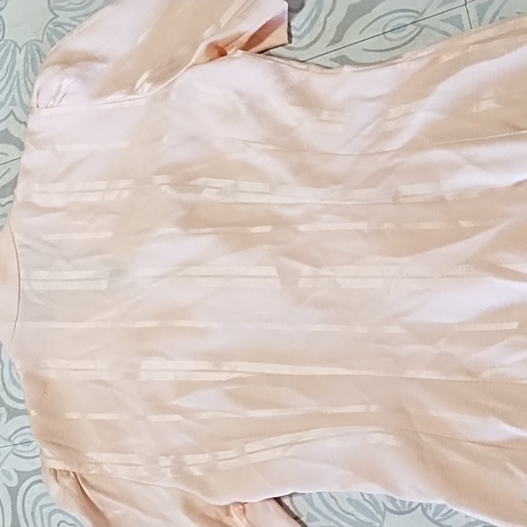 Women Light pink Career Suit Dress APRIL RAIN Pleated big buttons - Picture 5 of 9